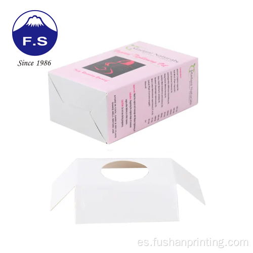 Art Paper Self Lock Bottom Cosmetic Box de empaquetado